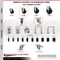 Service Caster 3.5 Inch 316SS Soft Rubber Wheel Swivel 1-7/8 Inch Expanding Stem Caster Set SCC SCC-SS316EX20S3514-SRS-178-4 - alternate 1